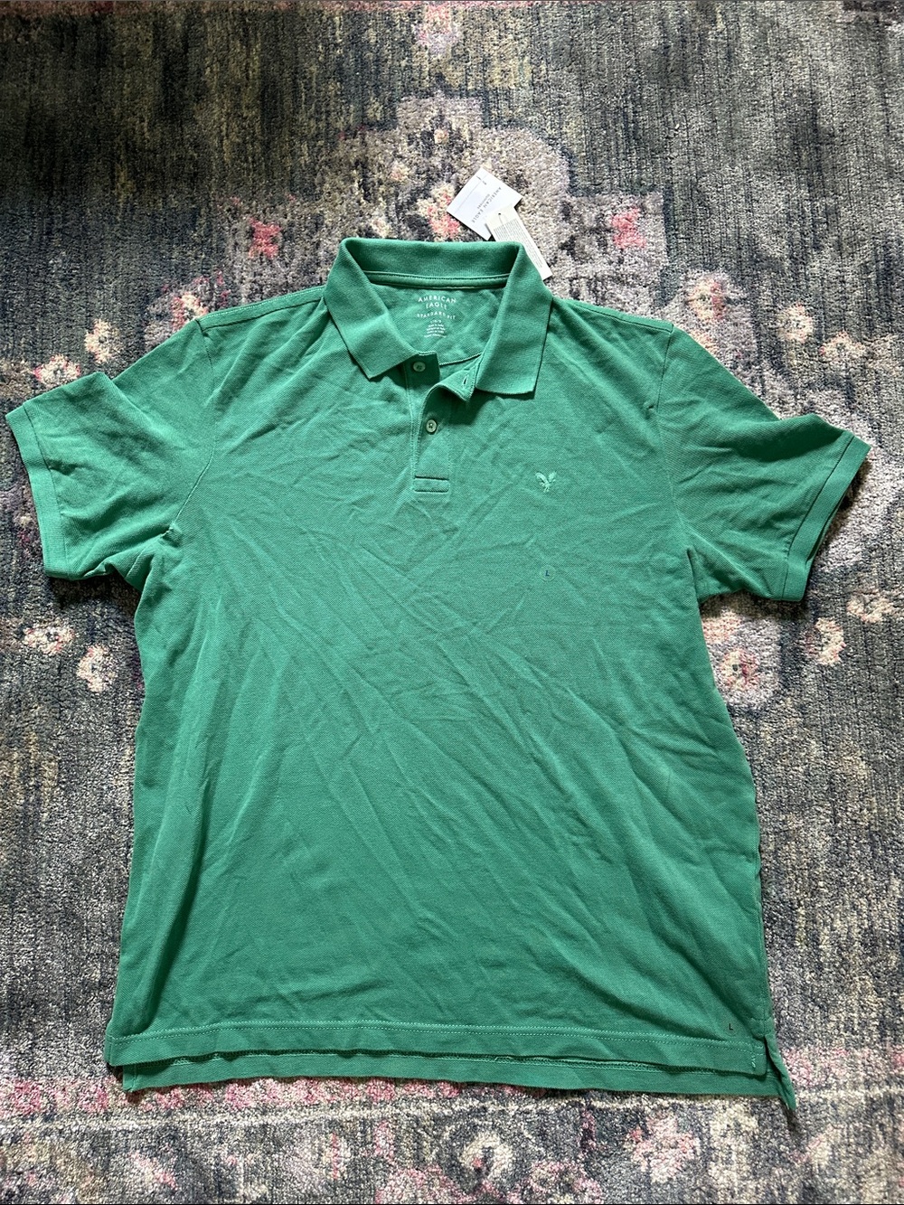 American Eagle Outfitters Green Polo Shirt NWT Men’s Large Classy Chic Holiday